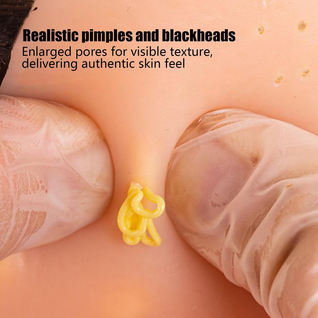 Pimple Popping Toy Silicone Facial Pimple Cleansing Toys Sensory Activities Funny for Teens Adults Students Office Home Desk