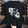 Cotton T-shirt with Personalized Gesture Pattern Print - 2026 New Style, Casual Short-sleeved for Both Men and Women