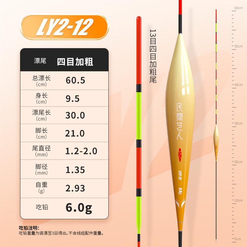 Folk Artists Vertical Buoy Fishing Float for Bighead Carp-Extra Thick Resistant Water Flow Shallow Water Use Long Traveling