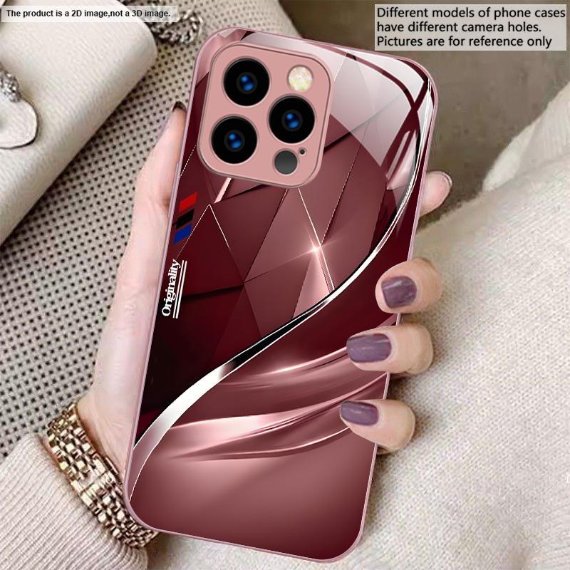 Abstract Art Triangle For iPhone 17 Air 16 E 15 14 13 Plus 12 mini 17 Pro Max 11Pro XR Xs X 7 8 11 Tempered Glass Phone Case