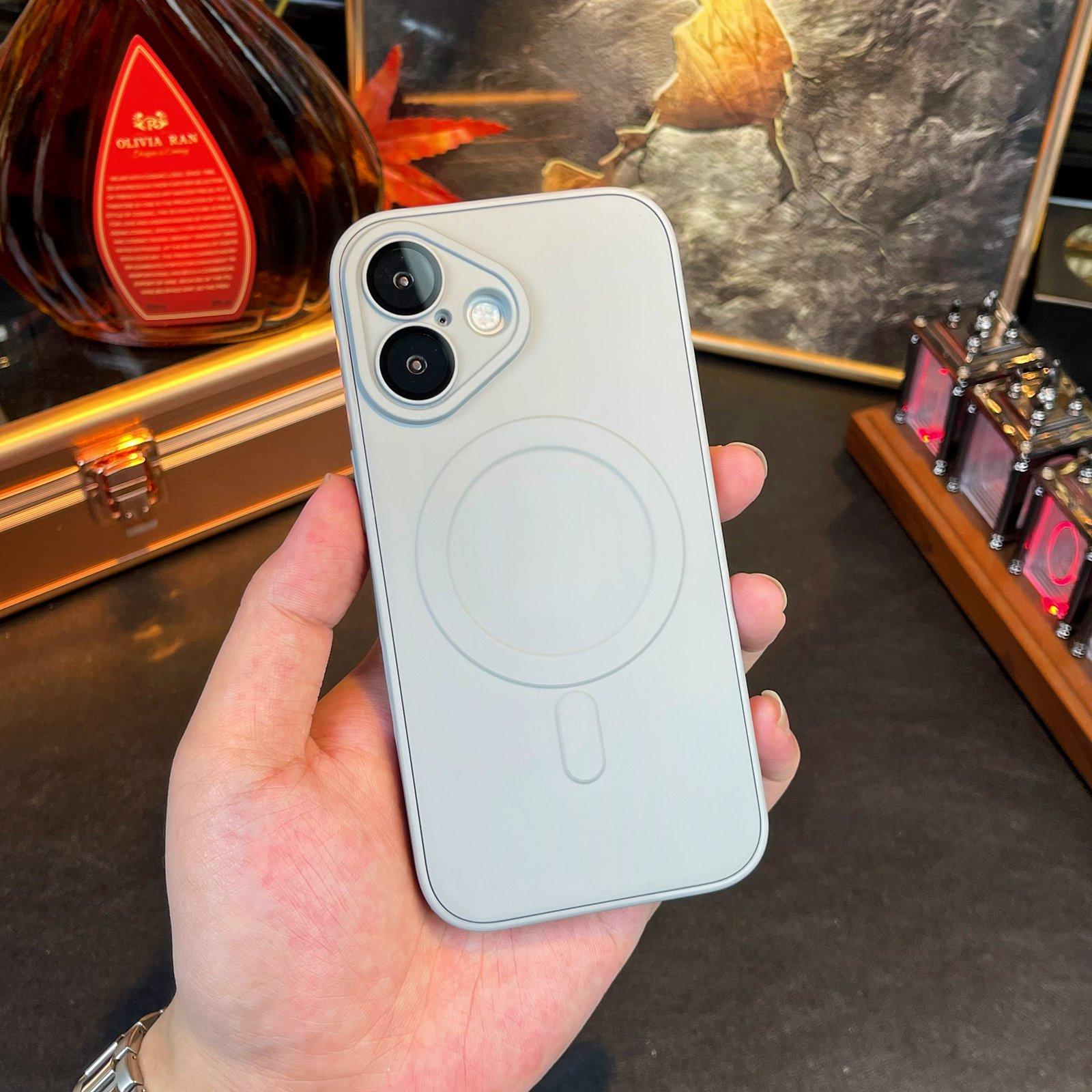 

Matte Magnetic Suction Case For iPhone 16E 16 15 14 13 12 11 Plus Pro Max For Magsafe Glass Lens Protection Cover Bumper iPhone 16 Pro