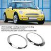 2PCS Headlight Trim Ring Headlamp Trim Ring Replacement for BMW Mini Cooper R50 R52 R53 20012006
