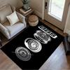 Bbs Wheel Floor Rug Office Rug Perfect for Game Room Study Room Decorate Room Living Rooms Antislip Carpet Decorate Offices