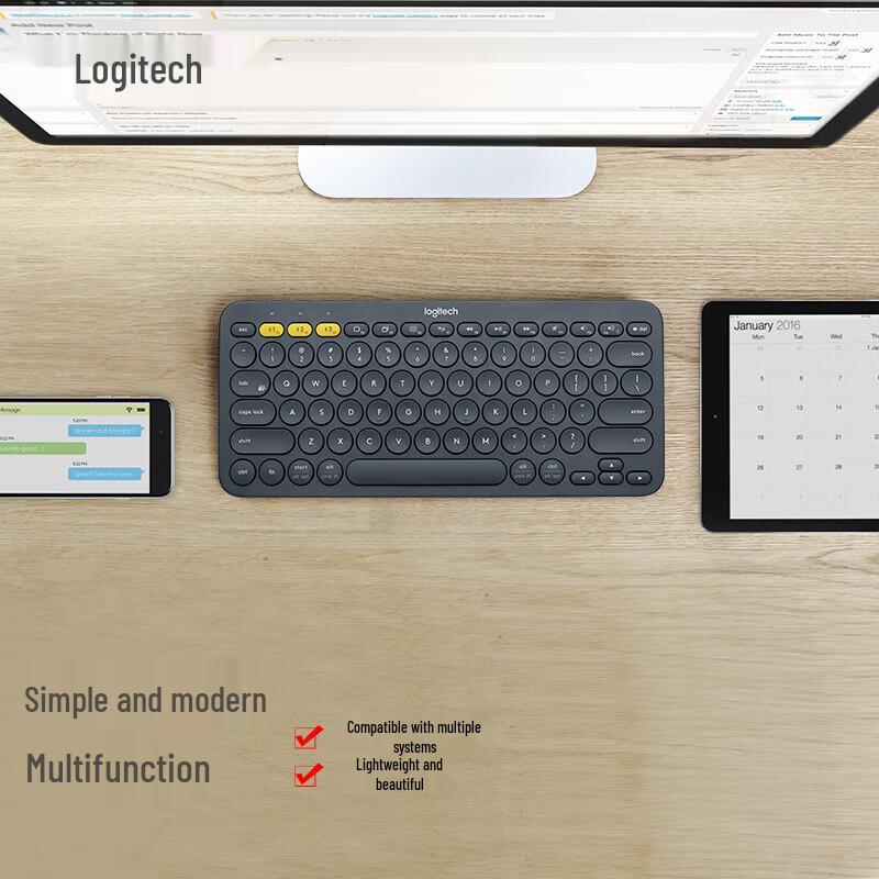 Logitech K380 Bluetooth-Tastatur für mehrere Geräte