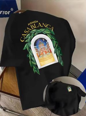 North African Style Fashion Printed Men's T-shirt 100% Pure Cotton Suitable for Both Men and Women Ideal for Summer Casual Wear.
