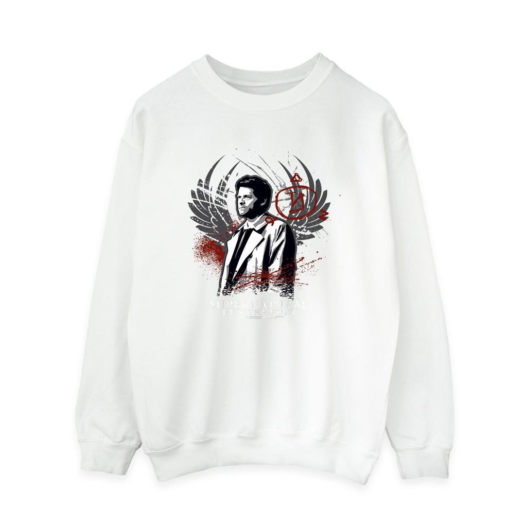 Supernatural Womens/Ladies Join The Hunt Wings Sweatshirt