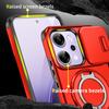 KEYSION 360° Ring Stand Phone Case for OPPO Reno14 Pro 5G Slide Camera Protection Magnetic Shockproof Cover for OPPO Reno14 F 5G