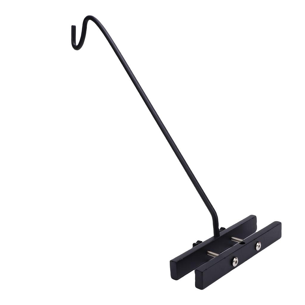 Deck Bird Feeder Pole, Steel 360 Degree Rotating Hook Extension Pole for Plant Basket Bird.
