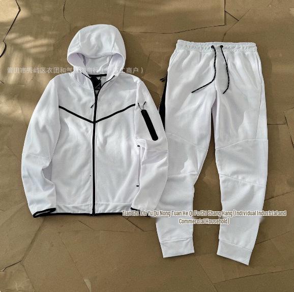 Veste cardigan zippée à capuche en coton pour homme - Manteau décontracté printemps/automne 2024
