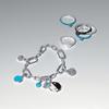 Pandora Turquoise Colored Heart Mini Dangle Charm 793827c01