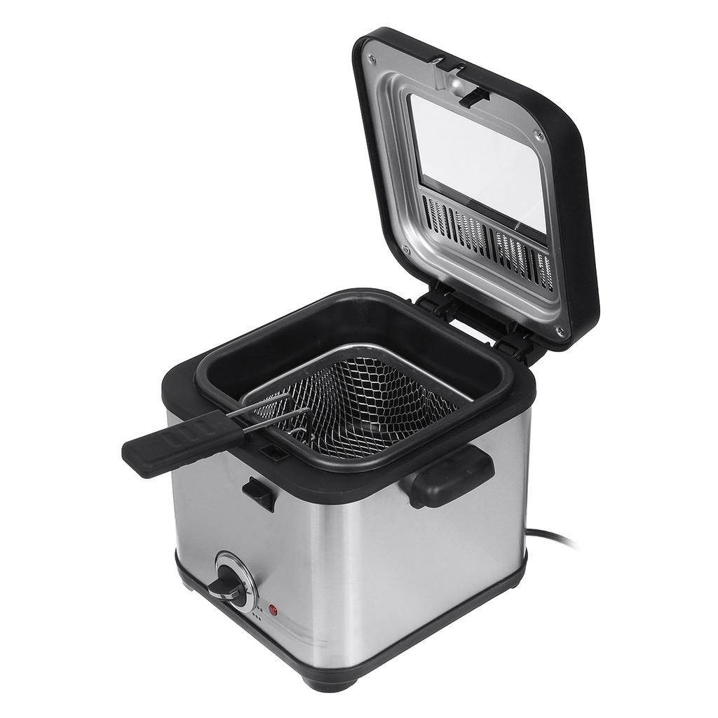 900W French Frie Frying Machine 220-240V 1.5L Oven Hot Pot Fried Chicken Grill Adjustable Thermostat Kitchen Cooking Electric Deep Fryer