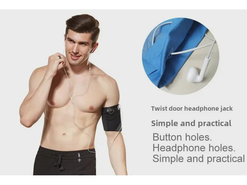 Reflective Fitness Arm Bag - Unisex Elastic Sports Sleeve for Running & Small Essentials