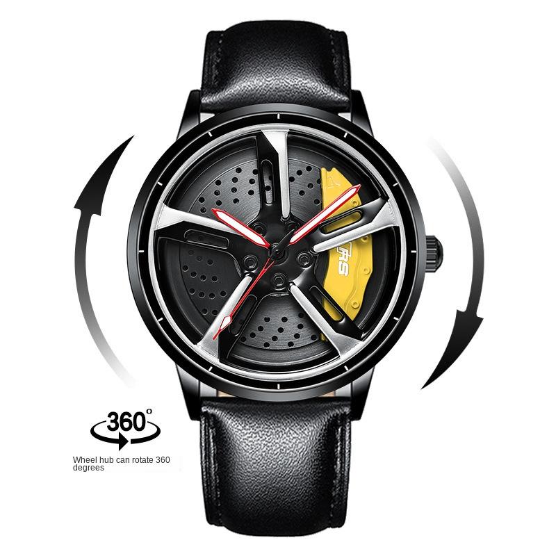 

Мужские часы SVJ, модифицированные колеса автомобиля, мужские часы Rs7, гидравлические трехмерные полые кварцевые часы