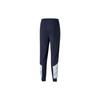 Puma Logo Print Breathable Cuffed Knit Sports Pants Men Bottoms Blue 765204-05