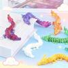 3D Printed Dragon Toy with Movable Joints - Gradient Color for Kids