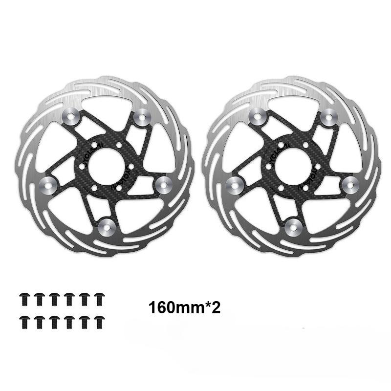 CYCLAMI Carbon Fiber Floating Bicycle Brake Disc Rotor Ultra - Light Heat Dissipation for Road Bike Disc Brakes 160mm - 180mm