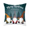 Christmas Decoration Dwarf Print Pattern Cushion Cover Home Living Room Sofa Decoration Throw Pillow Cover