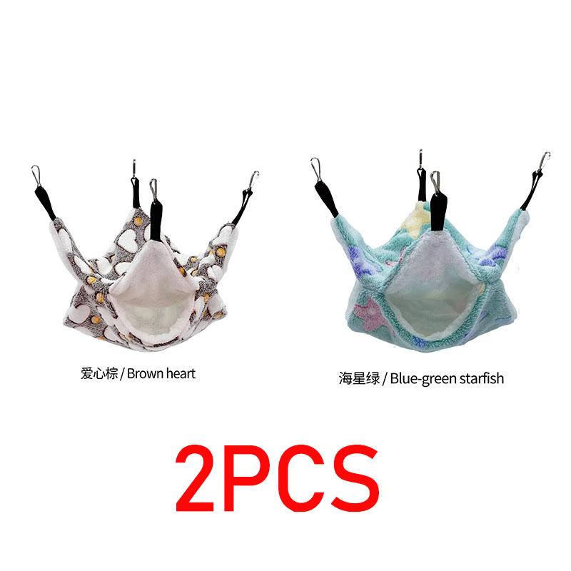 Hamster Hammock Rodent Hamster Bed Rats Accessories for Rat Hammock for Rats Hammock for Rodents Guinea Pig House CXW04
