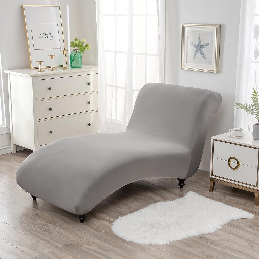 Copri Chaise Longue Senza Braccioli Soggiorno Camera da Letto Stampa Elastica Copri Chaise per Mobili da Interno Lavabile