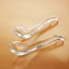 Exquisite Crystal Glass Spoon Transparent Serving Spoons Easy To Clean Condiment Spoons  Hotel