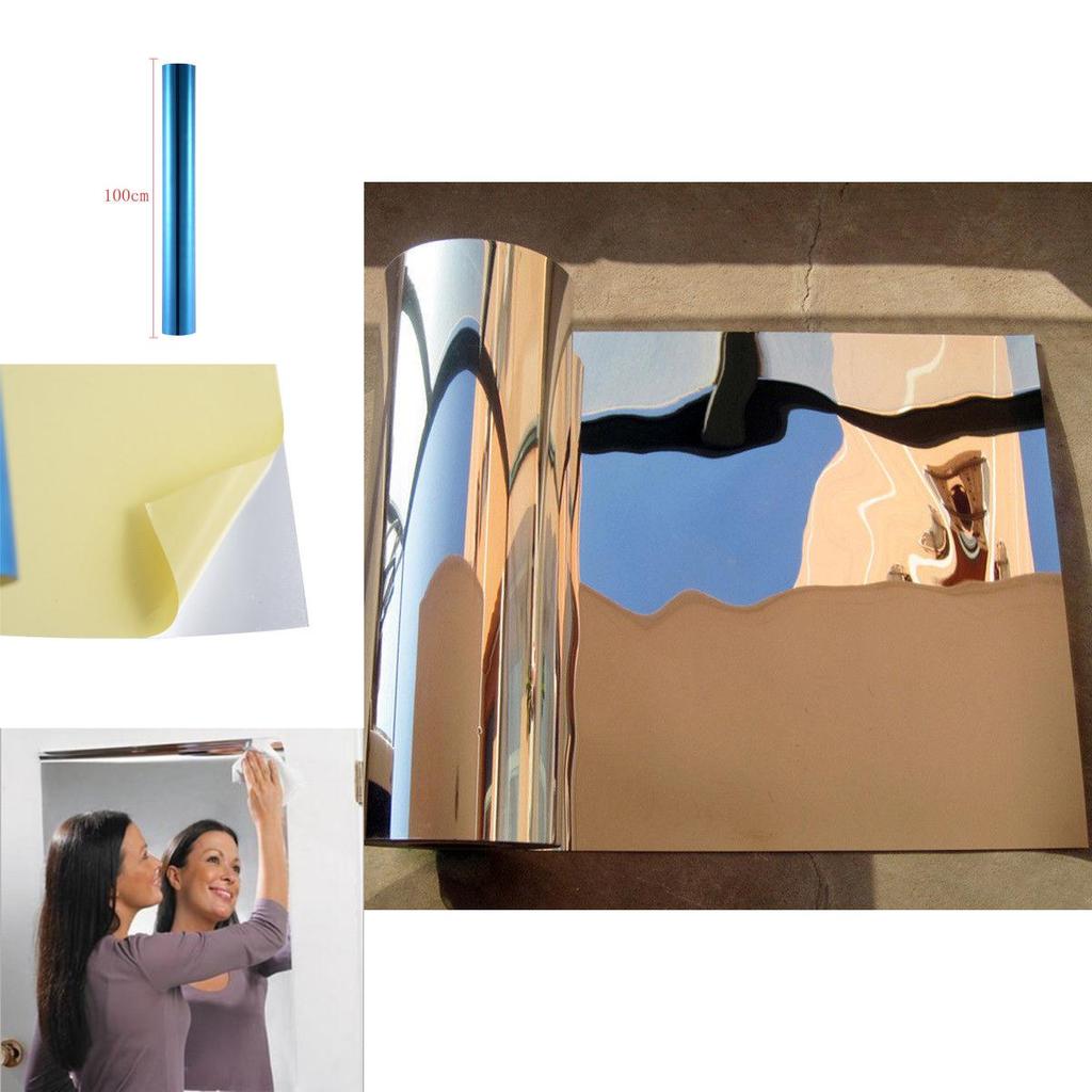 Elegant Reflective Mirror Stickers Self-adhesive Wall Stickers Perfect For Bedrooms