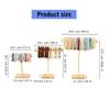 Set of 3 Elegant Wood Bangle Holder Multi Level Rack for Bracelet and Beads Showcase Easy Assembly Headband Organizers