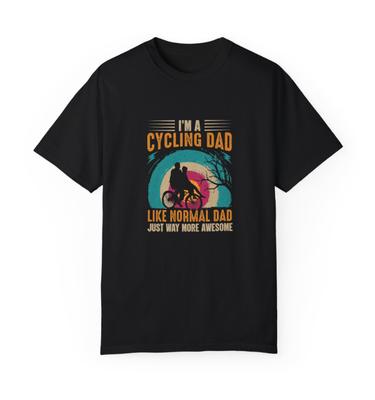 Ich bin ein radfahrender Papa wie ein normaler Papa, nur viel großartiger Fahrrad Unisex T-Shirt