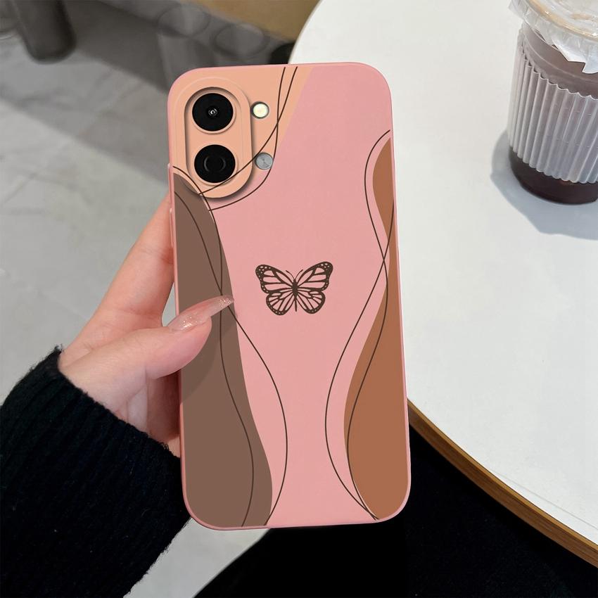 For Tecno Spark Go 3 2 1S 30 40 40C Pova 7 Ultra Pro Neo Case Beautiful Butterfly Sunflower Fashion Housing Soft Liquid Silicone Anti Slip Back Covers