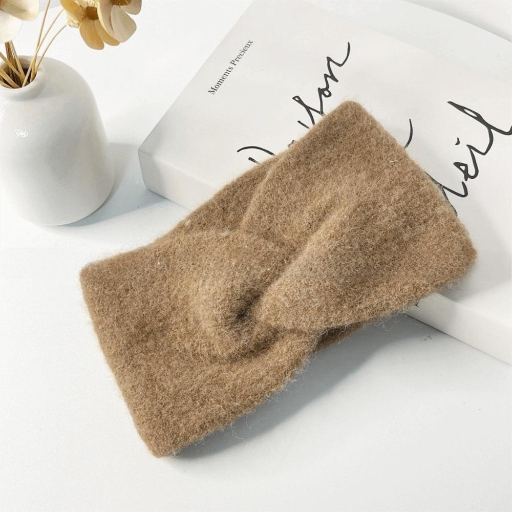 

Вовняна В язана Зимова Пов язка на Голову Еластична Пов язка Нова Тепла Пов язка для Волосся Аксесуари для Волосся верблюд