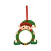 Christmas Wooden Photo Hanging Ornament for Holiday Tree and Wall Decor
