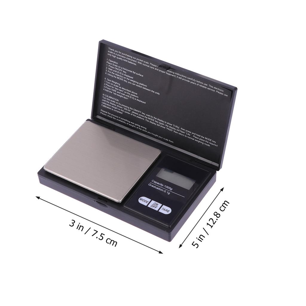 Mini Electronic Jewelry Scale 100G/0.01G High Precision Lcd Backlight Scale For Gold Powder Weighing