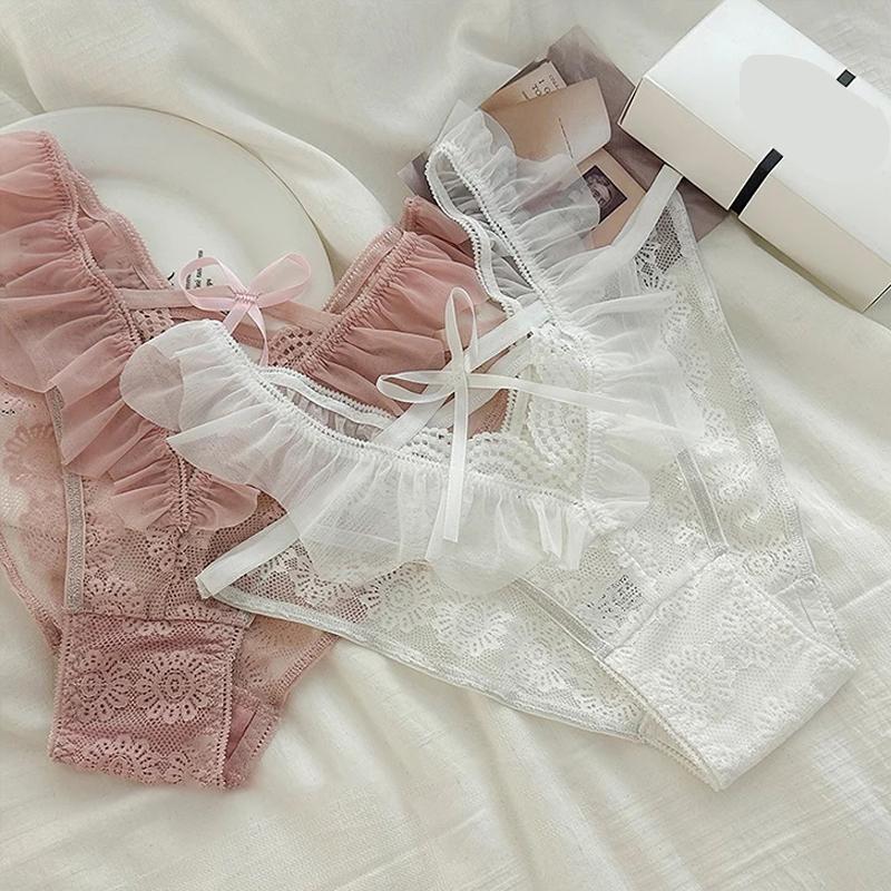 CINOON Dámské Sexy Francouzské Trojúhelníčkové Kalhotky Nové G-string Krajkové Spodní Prádlo s Nízkým Pasem Jedna Velikost Padne VšemS Prodyšné Spodní Prádlo