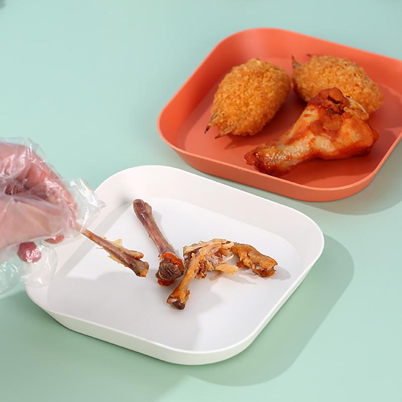 Severský styl plastového talíře na večeři, kostní miska, domácí čtvercová miska na rožni, kostní miska na dort, ovoce, svačina, malý talíř, kuchyňské doplňky