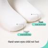 Jiusuiban Kids' Class A Antibacterial Breathable White Cotton Ankle Socks