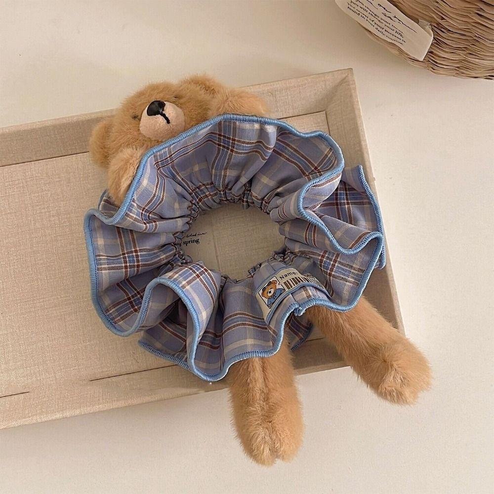 High Elasticity Plush Bear Hair Rope Cute Elastic Hair Bands Personality Hair Ties  Ladies