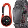 Multi-Functional Outdoor Keychain Mini Compass Mountaineering Key Ring Snap Hook Camping Hiking Tool Hiking Goods
