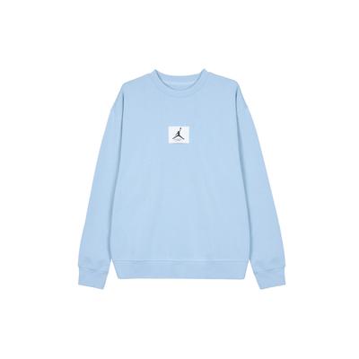 Essentials Solid Crew Neck Sweatshirt Men Tops Blue Grey FB6935-436