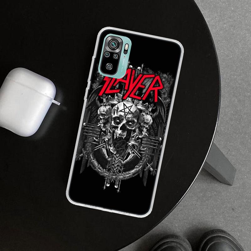 

Slayer Heavy Metal Rock Band Phone Case Cover for Xiaomi Redmi Note 15 14 13 12 11 Pro Plus 14S 12S 11S 11T 11E 10S 10 Customize Note 14 Pro Plus