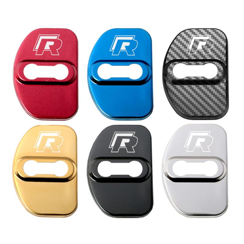 2026 Hot For VW VOLKSWAGEN Door Lock Cover Emblems Case For Volkswagen Passat Golf Jetta Bora Polo Sagitar Tiguan Accessories
