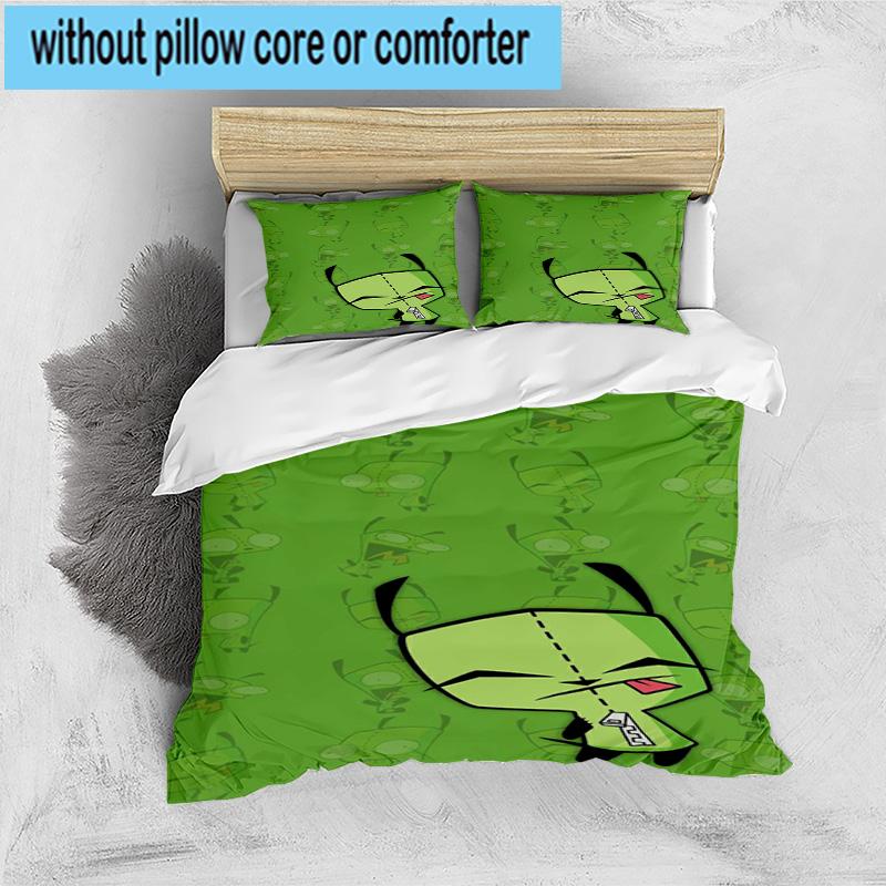 3PCS Alien Invasion Pattern 3pcs Bedding,Including 3PCS Duvet Cover And 2pcs Pillowcases Perfect for Christmas,Ideal for Bedroom, Dormitory