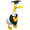 Yousheng 1 Set Lawn Goose Graduation Outfits Black Bachelor Hat Bowknot Tie Outdoor Yard Paty Goose Statue Decoration Dress-up Clothing Costume