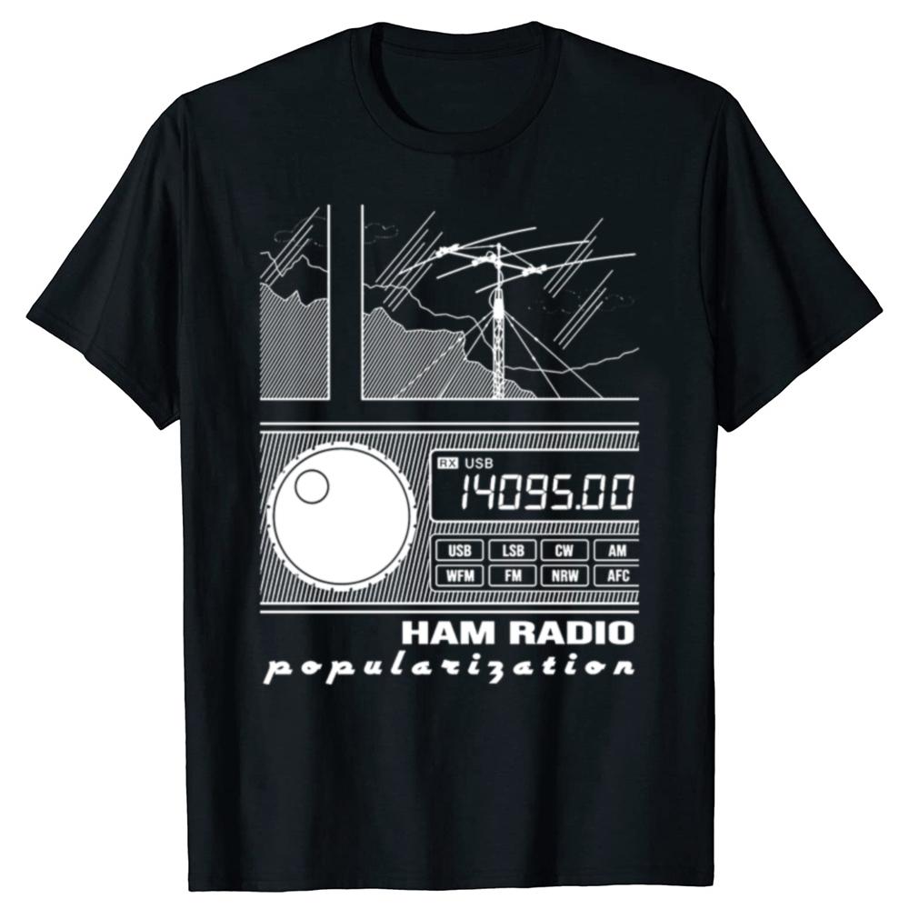 Funny  Amateur Ham Radio Operator T Shirts Short Sleeve Birthday Gifts Mens Clothing Fashion Casual Loose Oversized T Shirt