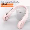 Long Battery Life Fan Neck Fan, Lightweight Bladeless Hanging Portable Hands Free 3 Speed Adjustable Design, Personal Safe
