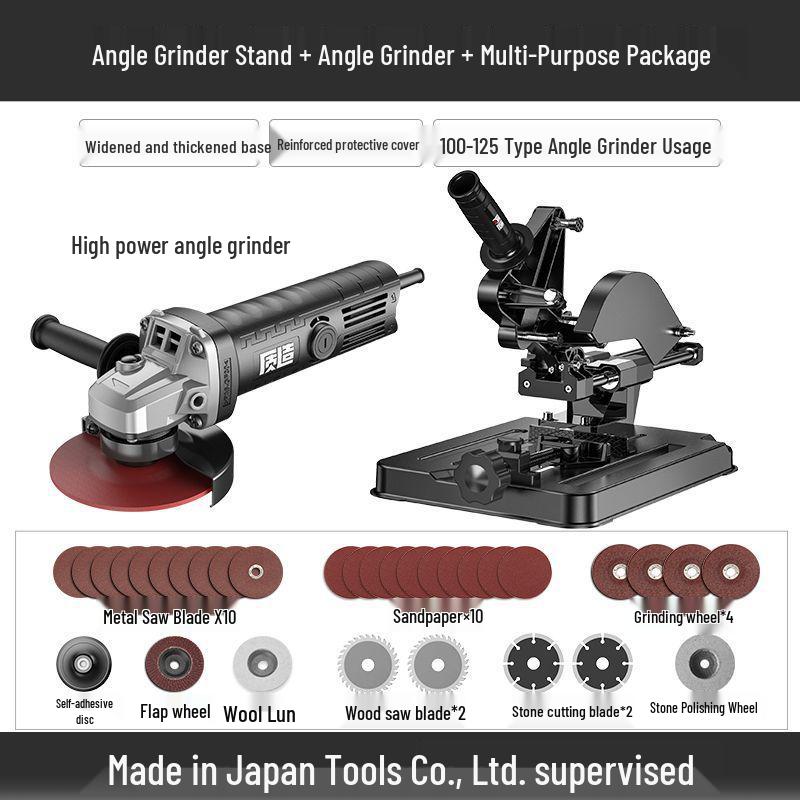 Universal Japanese Angle Grinder Stand & Multi-functional Polisher Table Saw Shelf