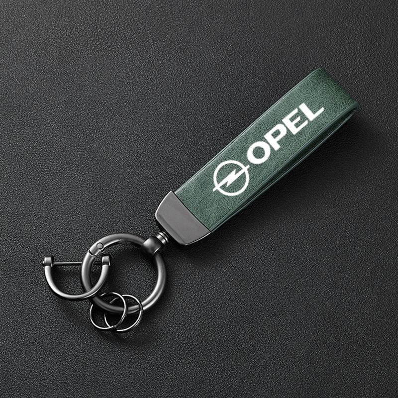 

High-Grade Leather Car Keychain Holder Keyring For Opel Astra j Insignia Astra g Corsa Zafira b Mokka Vivaro Meriva Accessories