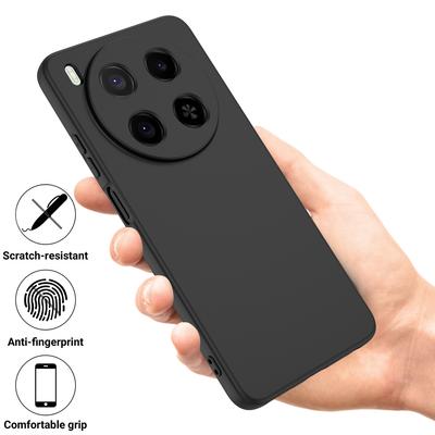Für ZTE Blade V70 Max Flüssigsilikonhülle Handy-Rückseite mit Handschlaufe
