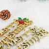 3D English Letter Christmas Tree Sign, 14-60cm Decorative Pendant