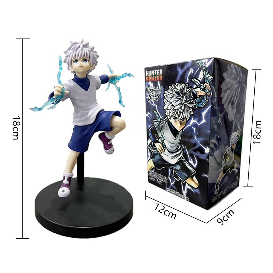 14-23cm Hunter x Hunter Chrollo Lucilfer Figura de Anime Trupe Fantasma Hisoka Figura de Ação Killua Zoldyck Kurapika Modelo Brinquedos