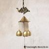 Mini Brass Wind Chimes Outdoor Door Bell Door Window Wall Hanging Bell Japanese Room Decoration Pendant Garden Decor Outdoor