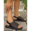 Damen Sommer Neue Dicksohlige Sandalen Netz Atmungsaktive Sandalen Offene Zehen Fußabdeckung Spot Strand Sandalen